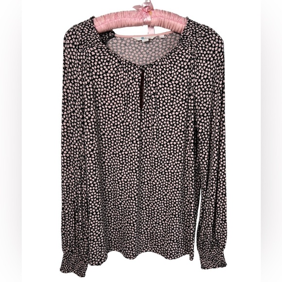 Boden Tops - Boden Milkshake Petals Vicky Long Sleeve Smocked Blouse Size Size 6